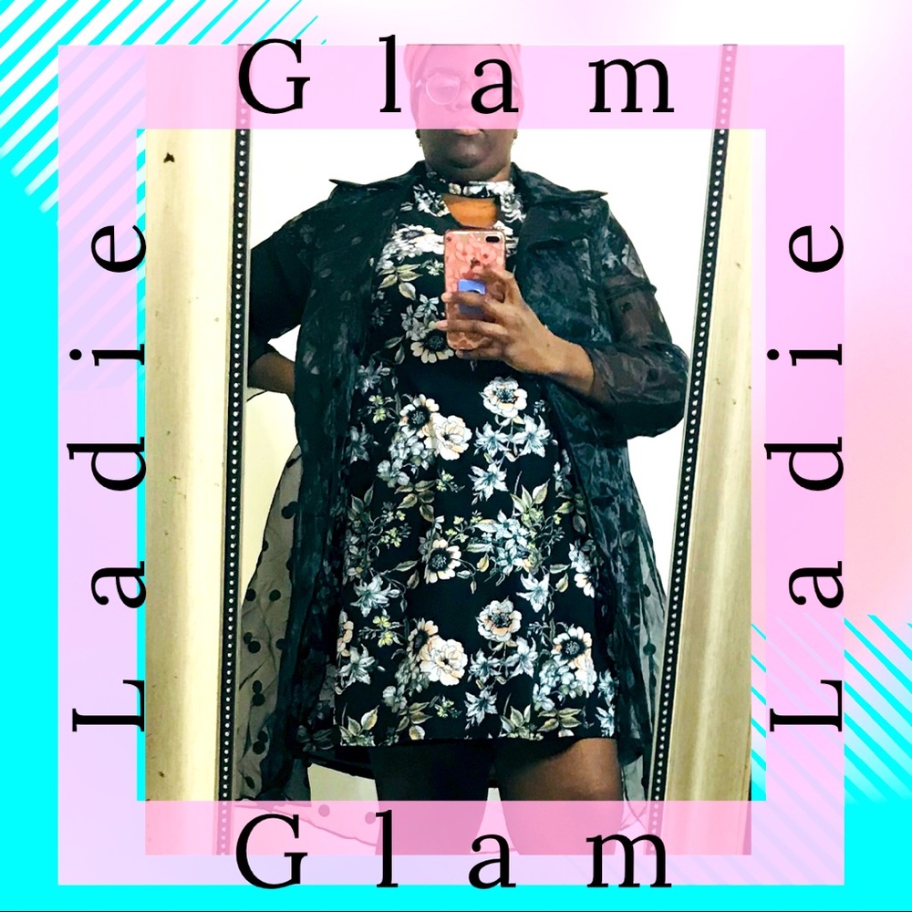 3X SAUCI Floral Choker Dress (Plus Size)